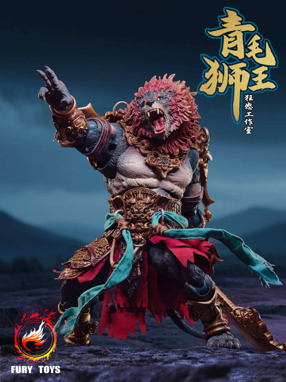 Fury Toys AZURE LION DEMON 1/12 KINGS AT LION CAMEL RIDGE Kit Boneco de Ação Versão Clássica Dourada Coleção Modelo Hobby Presentes