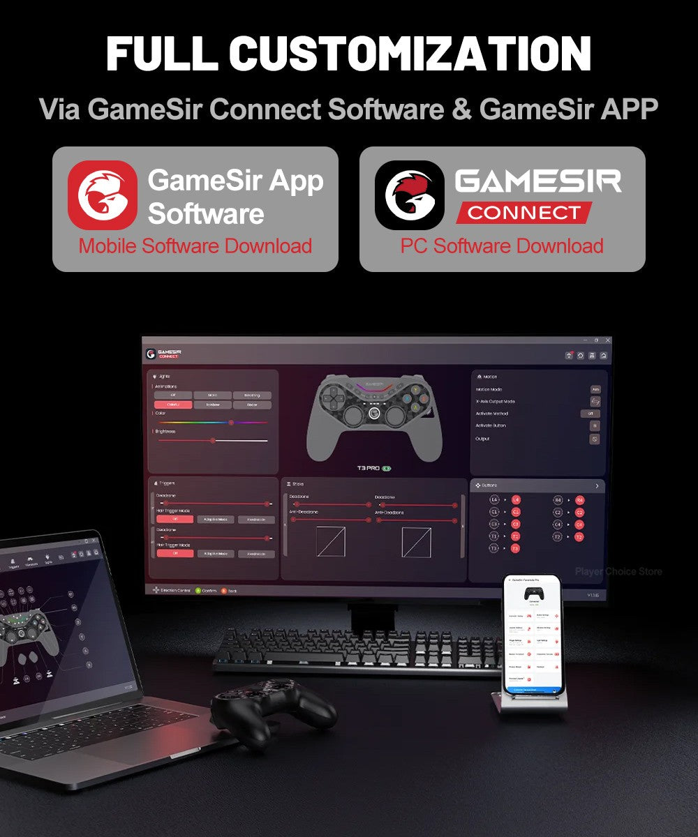 GameSir Tarantula Pro PC Gamepad for Nintendo Switch 2/1 Steam iOS Android Game Controller Hall Effect Sticks NFC ABXY Switching