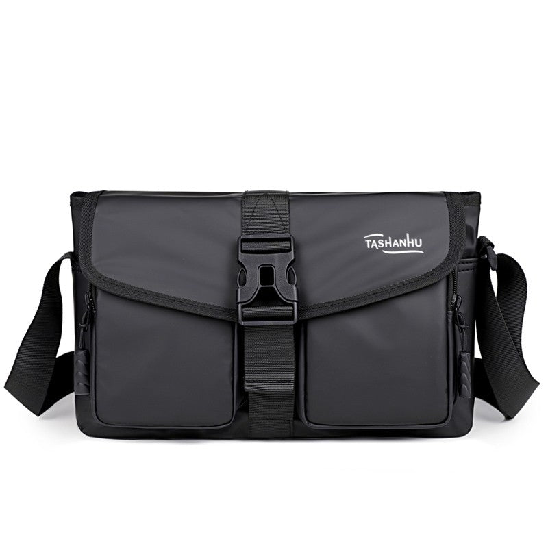 Men's Crossbody Bag Nylon Lightweight Chest Shoulder Bag with Zipper Pocket Waterproof Outdoor Travel Sport Messenger Bag