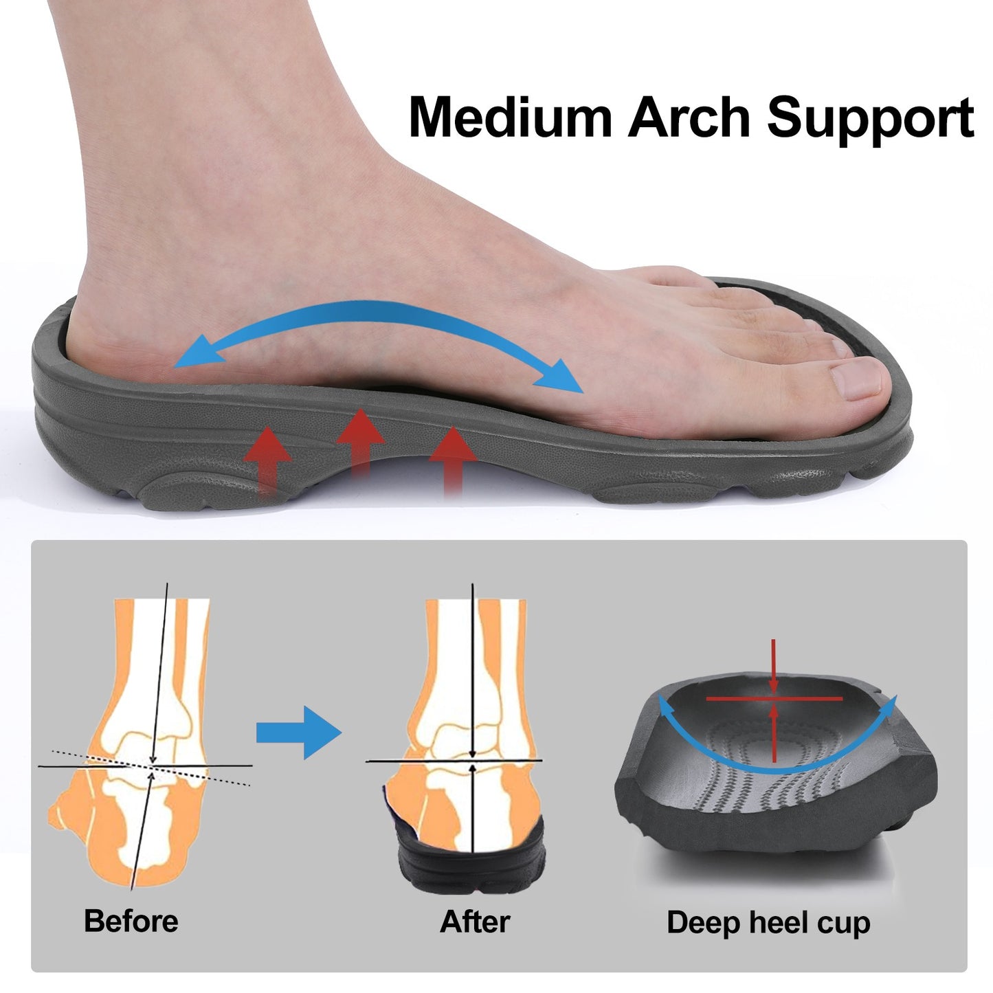 Smile Pop Summer Men Sandals Fashion Men Clogs Slippers Outdoor Non-slip Home Holes Sandals Soft Breathable Couple Sandals