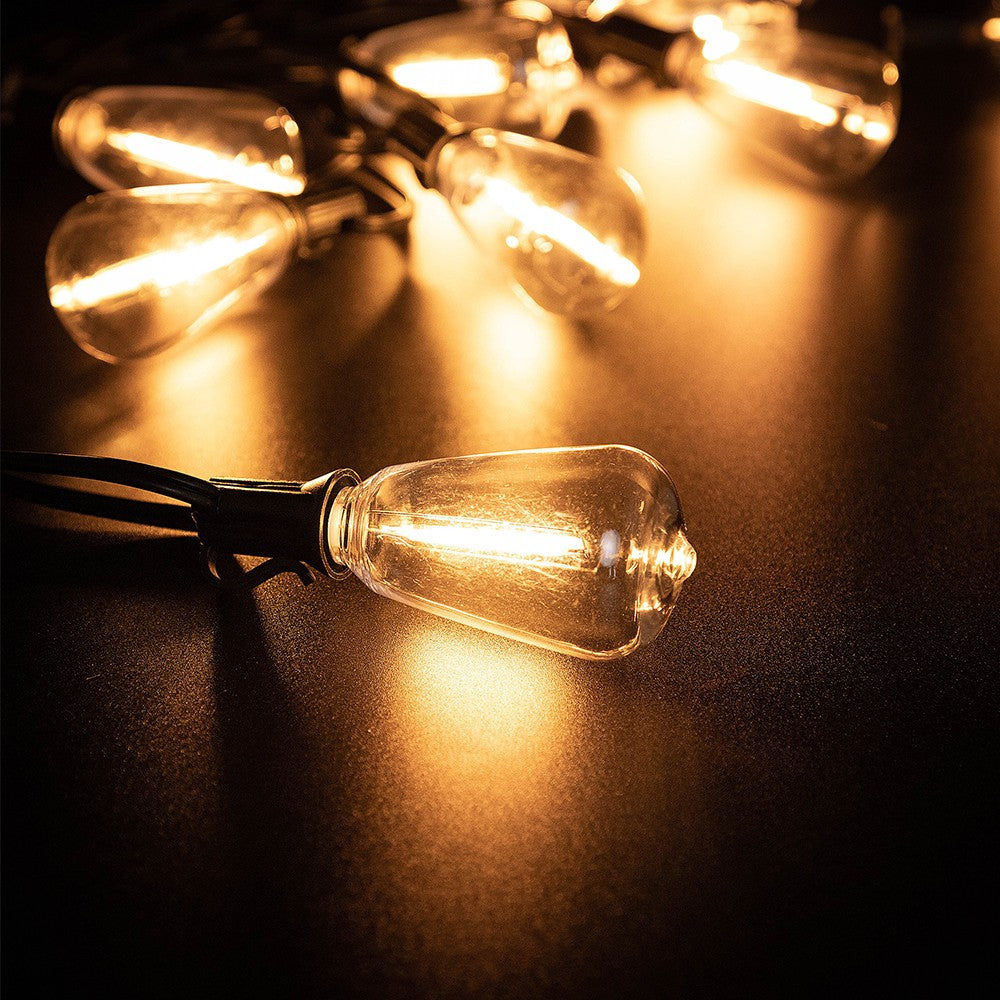 Shatterproof ST38 Plastic Outdoor String Lights Waterproof LED Garden Light Garland Connectable Retro Festoon Decoration Light