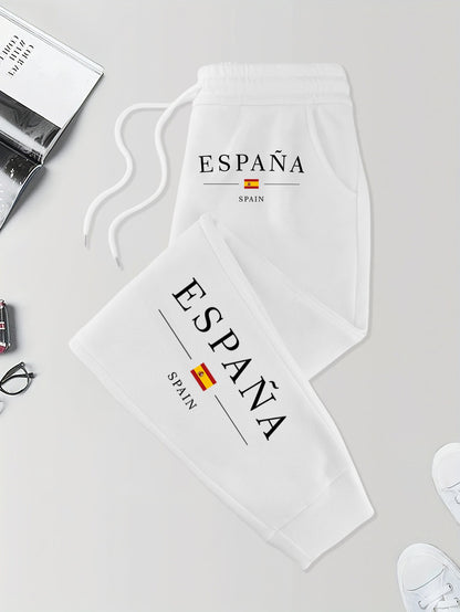 España Spain Flag Pattern Soft Pants Male Elastic Waist Versatile Long Pant 10 Colors Autumn Sweatpants Joggers Fashion Britches