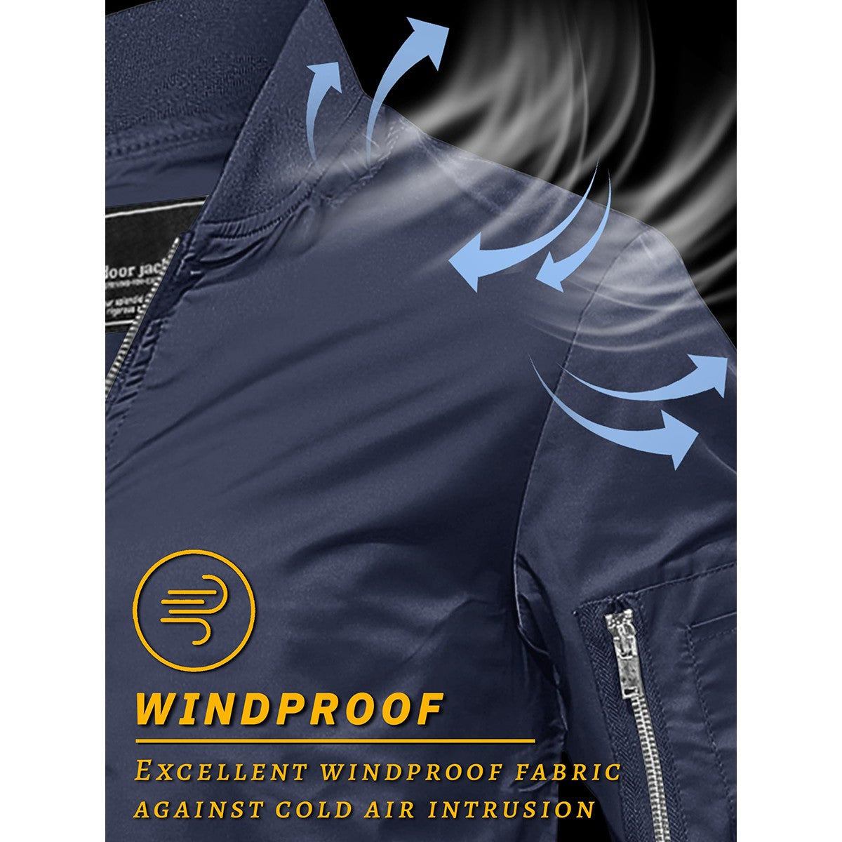 TACVASEN Men's Bomber Jacket Summer Autumn Thin Lightweight Casual Windbreaker Multi-pockets Full Zip Up Varsity Baseball Jacket
