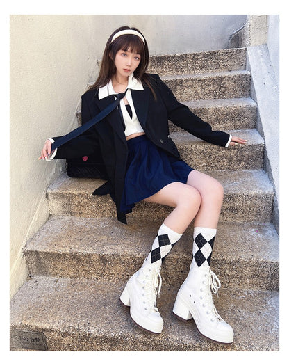 Women Platform Sneakers Canvas Shoes Personalized Luxry Heels Skateboard Lace Up Casual Fashion Outdoor Sneakers