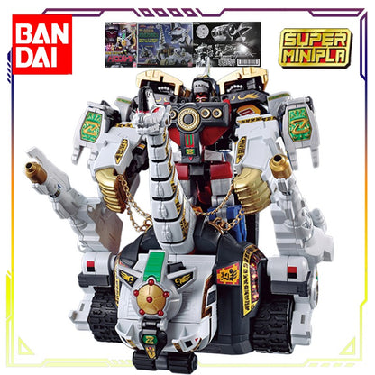 BANDAI Original SUPER MINIPLA Power Rangers Série Rei Dragão de Pulso\Deus Grande Besta Anime Action Figure Modelo Brinquedos Presentes Para Meninos