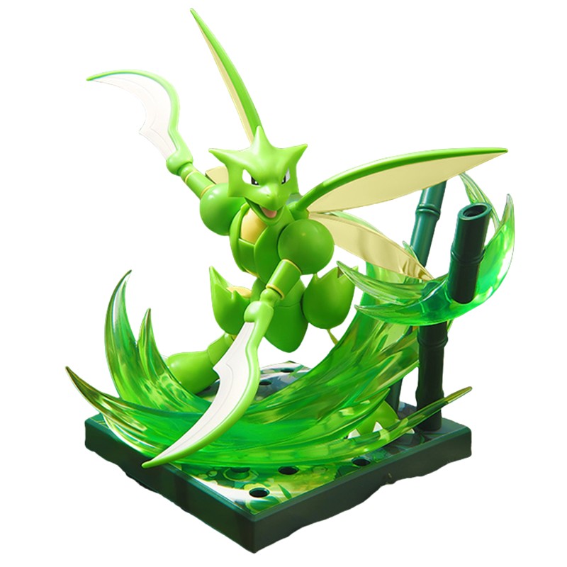 Original Blokees Aventura Pokémon Prólogo Snorlax Cinderace Scyther Lucario Figura de Ação Modelo de Montar Brinquedos Presentes de Aniversário
