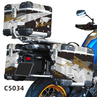 Adesivos de Motocicleta BIKE GP para CFMOTO 800MT N39° Conjunto de Adesivos Decorativos para Caixa de Ferramentas de Alumínio Baú de alumínio