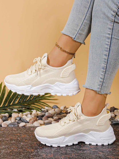 Ladies shoes women's sneakers shoes woman 2025 Solid color increases height and is versatile cheap shoes clearance free shipping