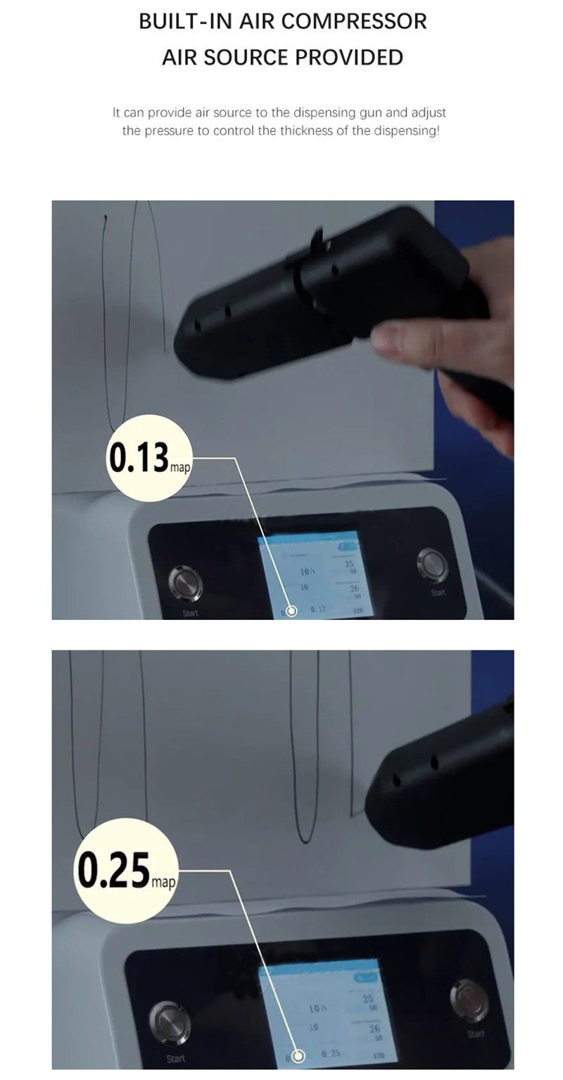 TBK-201P Intelligent Compression Machine Intelligent Pressure Hold Machine For Phone Cellphone Screen Repair Built-in Air Pump