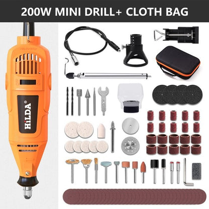 Mini Retificadeira Elétrica Furadeira Caneta de Gravação Mini Furadeira Ferramenta Rotativa Elétrica Acessórios para Máquina de Moer