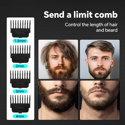 Professional men's electric hair clippers and razors with USB charging