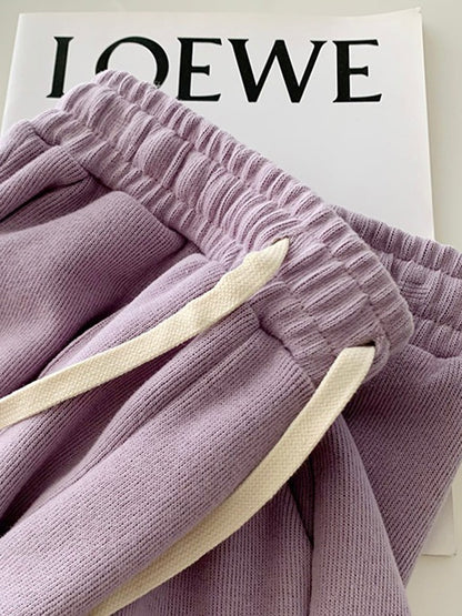 AOSSVIAO 2025 Summer Shorts Women Elasticity Lovely Girls Korean Style Sweet Students Harajuku Simple Pure Gray Trousers Female