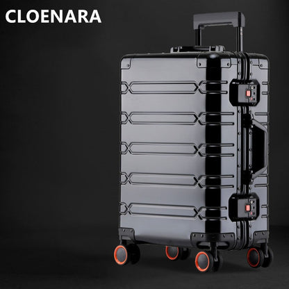 COLENARA Mala de Viagem 20" Liga de Alumínio e Magnésio 24"29" Mala de Bordo Negócios com Rodinhas Mala de Grande Capacidade