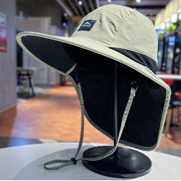 1pc Anti-UV Sun Protection New Fisherman Outdoor Hat Thin Hiking Quick Drying Shawl Neck Protector Summer Waterproof Ride Unisex