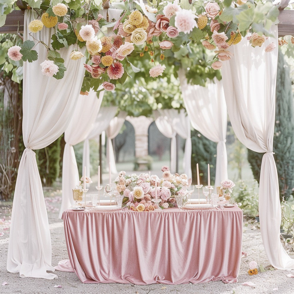 1 PC Luxury Velvet Rectangular Tablecloth Soft And Durable, Elegant Table Setting, Wedding Party, Christmas, Themed Party