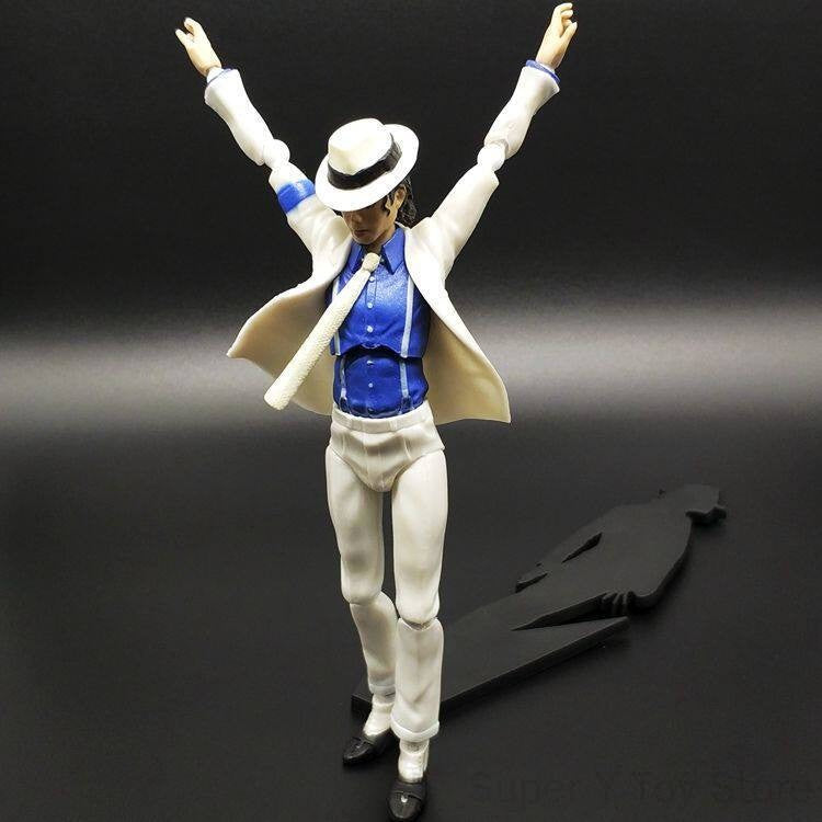 Hot Michael Jackson Smooth Criminal Moonwalk Action Michael Jackson Mj Thriller Joint Movable Figure Model Toys Christmas Gift