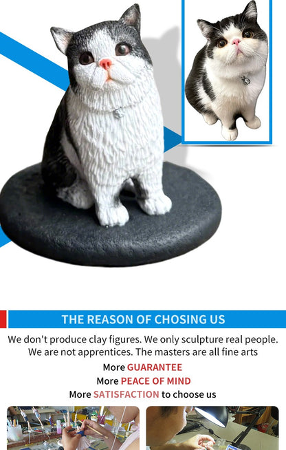 Custom Handmade Bobblehead Figure, Personalized Clay Doll on Photos,Real person figurine 3D Customization,Christmas Gift for Men