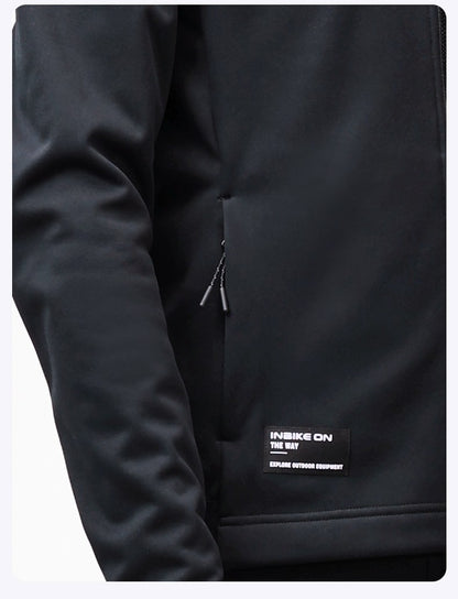 INBIKE Men's Winter Cycling Bike Jackets Windproof Softshell Thermal Bicycle Clothing for Men Warm Fleece Road Bike Windbreaker