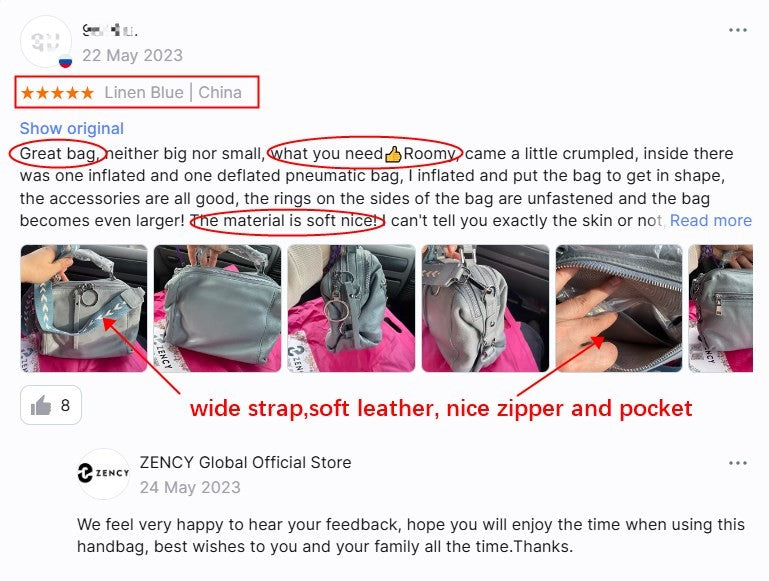 Zency Women's Handbag Genuine Leather Cowhide Cross Body Bags Ladies Shoulder Top Handle Satchel Trendy 2025 Pillow Bags Shopper