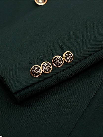 DAROuomo 2025  Men Suit Slim Fit Formal Business Work Wear Suits 2Pcs Set (Jacket+Pants)DR8211