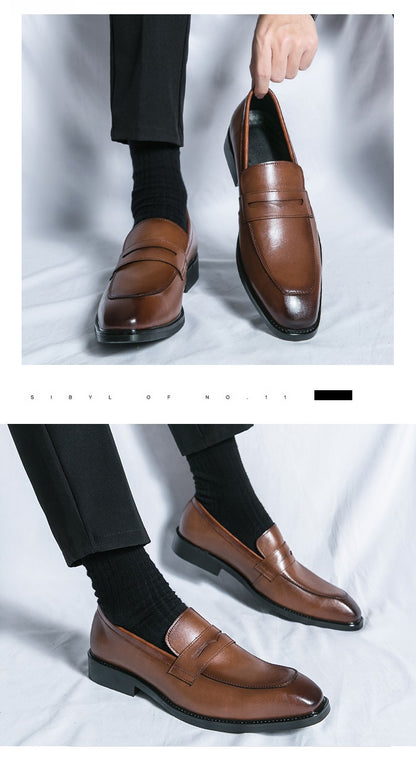 Men's Dress Shoes Classic Casual Business Leather Shoes Men Retro Oxfords Formal Social Wedding Office Leather Shoes For Men
