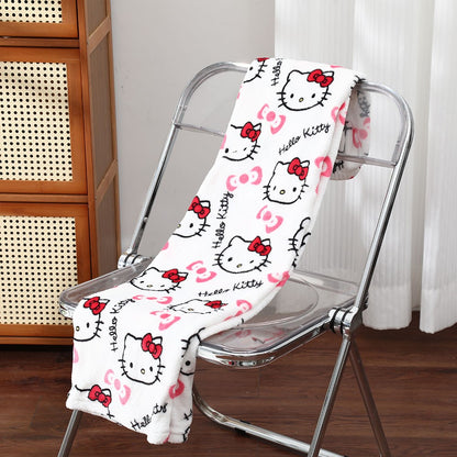 25 Autumn and Winter Halloween Hello Kitty Sleepwear Pants Sanrio Anime Warm and Soft Women's Pants Cartoon Birthday Gift