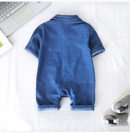 Macacões de Bebê IENENS Roupinhas de Recém-nascidos Macacão Jeans Peça Única 0-18 Meses Menino Menina Roupas Macias Roupas Infantis