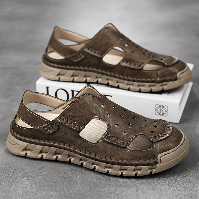 New Summer Outdoor Sandals for Men Luxury Brand Beach Shoes Anti-Slip Man Hiking Sandals Hollow Out Shoes Quick Dry Mens Sandaly