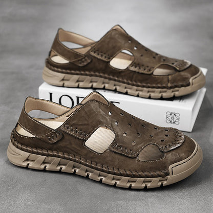 New Summer Outdoor Sandals for Men Luxury Brand Beach Shoes Anti-Slip Man Hiking Sandals Hollow Out Shoes Quick Dry Mens Sandaly