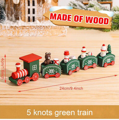 Wooden/Plastic Train Christmas Ornament Merry Christmas Decoration For Home 2025 Xmas Gifts Noel Natal Navidad New Year 2026