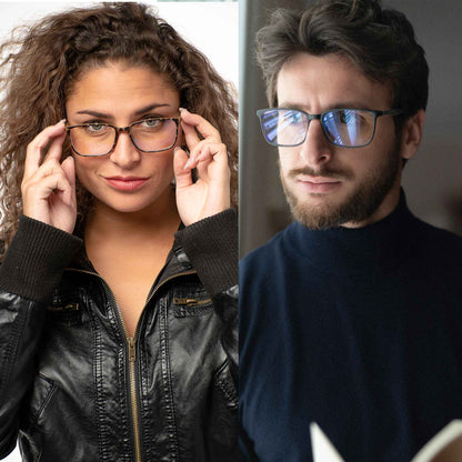 BLUEMOKY Anti Blue Light Reading Glasses For Men Women?Sport Square Frame Readers Anti Glare Computer Eyewear