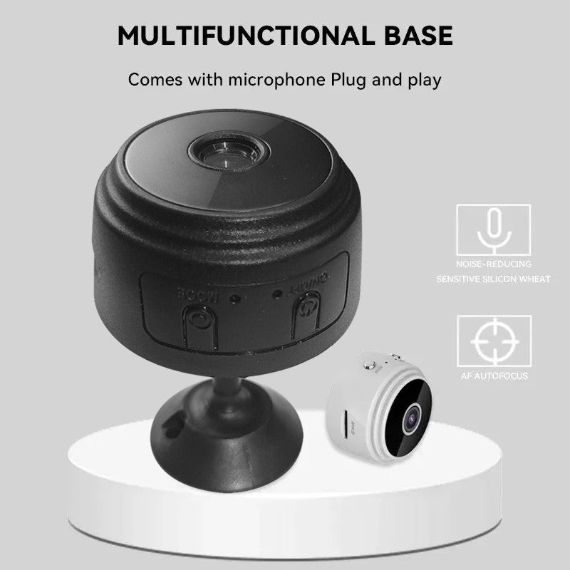 Mini Câmera WiFi A9 Câmera de Segurança para Monitoramento Doméstico Inteligente de Bebês e Animais de Estimação com Gravador de Vídeo Sem Fio
