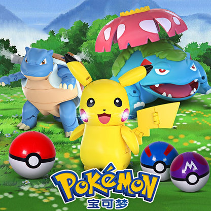 Pokémon Genuíno Pokébola Transformar Charizard Bulbasaur Gengar Dragonite Bonecos de Brinquedo Anime Snorlax Lapras Lucario Modelo de Bonecos
