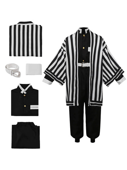 Big size Adult Costume Suit Giyu Tomioka Tomioka Kamado Tanjiro Kamado Nezuko Agatsuma Zenitsu Hashibira Inosuke Shinobu Kocho O