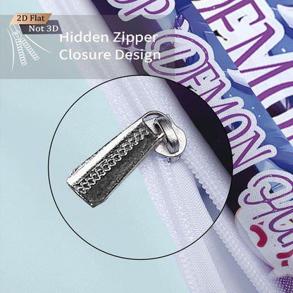 3pcsK-Pop Demon Hunters Printed Chipless Bedding, Multi Sized Bedding, Dormitory duvet Cover, Soft Machine Washable Decoration