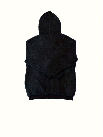 2024 Winter Warm Women Jackets Plush Casual Loose Fleece Plaid Y2K Hooded Zipper Fashion Cashmere Warm Solid Color Ladies Coats