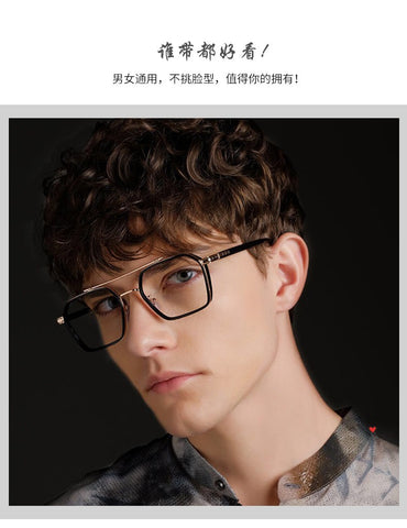 MIZHO Filtering Protect Eyesight Anti Blue Light Glasses Men Ultra light weight Blocking Glare Tony Stark Glasses Frame iron Man