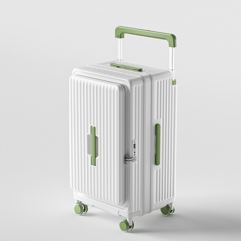 Mala de viagem expansível de grande capacidade, mala de rodinhas espessa com abertura frontal, 24 polegadas - mala de viagem resistente, 30 polegadas para estudante