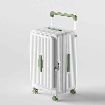 Mala de viagem expansível de grande capacidade, mala de rodinhas espessa com abertura frontal, 24 polegadas - mala de viagem resistente, 30 polegadas para estudante