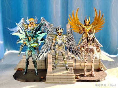 19cm Anime Cavaleiros do Zodíaco Boneco Fênix Ikki Hyoga Seiya Shiryu em Pé Coleção de Brinquedos Decoração Bonecas Japonesas