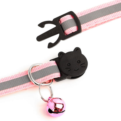 Coleira de Gato Personalizada Coleira Reflexiva para Gatos Grátis Gravação de Nome para Filhotes Gatinhos Coleira de Identificação com Sino Anti-perda Para Gatos