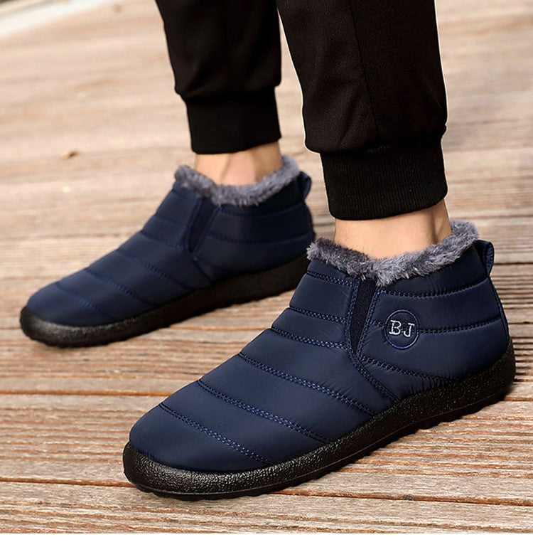 Men Boots 2025 Winter Shoes For Men Waterproof Snow Boots Winter Botas Hombre Warm Fur Ankle Boots Mens Botines