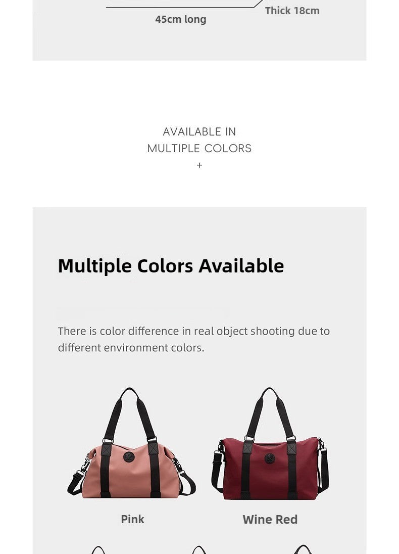 Lightweight Large-Capacity Travel Bag Women's Short-Distance Duffel Men's Business Handbag Sports Fitness Backpack for On-the-Go