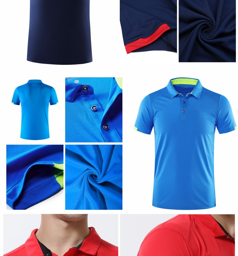 Casual Sports Quick-drying Lapel Short-sleeved POLO Shirt Cycling Suit Fitness Suit For Men