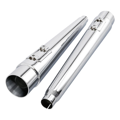 Motorcycle 4" Slip-on Mufflers Exhaust Pipes For Harley Touring Electra Street Glide 1995-2016