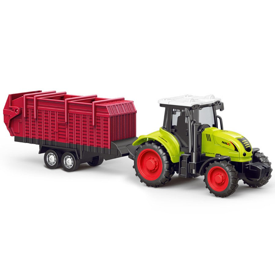 Farm Tractor Truck Tractor Inertia Car Transport Pulverizer Model Baby Car Boy Toy Engineering Car Childrens Educational Toys