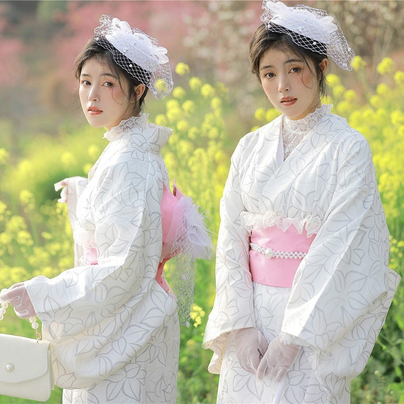 Fashion Photography Clothes Party Dress Japanese Kimono Cosplay Yukata Women Clothing Traditional Ethnic Style Streetwear Stage