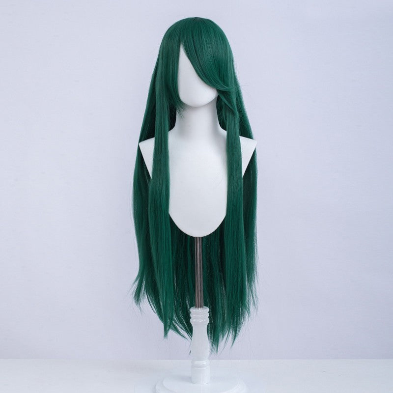 Halloween Cosplay Anime Party Fancy Wig Costume Wig 100cm Long Straight Heat Resistant Synthetic Hair Anime Colored Hair
