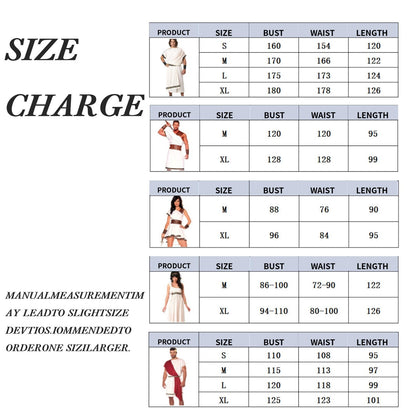 Medieval Men Women Roman Gladiator Costume Adult Ancient Greek Cosplay Halloween Roman Warrior Solider Fancy Dress Carnival