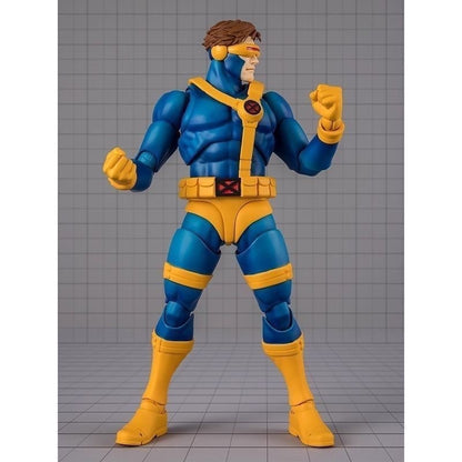 Genuine BANDAI S.H.Figuarts X-Men Scott Summers Cyclops GAMERVERSE Anime Action Figure Modelo Colecionável Presente Infantil